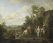 A hunting scene - Carel van Falens — artwork view