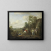 A hunting scene - Carel van Falens — framed artwork on a wall