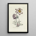 Anémone pulsatille - Carington Bowles — framed artwork on a wall