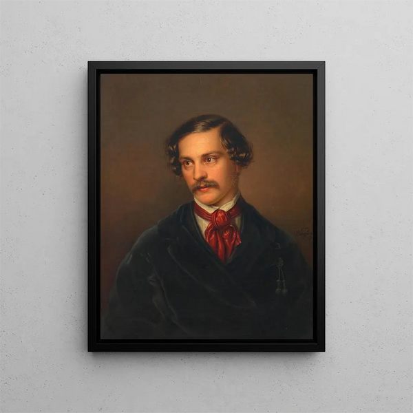 Alexander Baumann, dramaturge et compositeur - Carl Adolph Wangberg — framed artwork on a wall