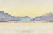 Winter landscape painting of Upper Engadine - Carl Albert von Salis — artwork view