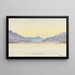 Winter landscape painting of Upper Engadine - Carl Albert von Salis — framed artwork on a wall