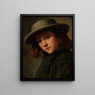 Portrait Painting of K. L. Stewart Cobb - Carl August Heinrich Ferdinand Oesterley — framed artwork on a wall