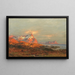 Sunset over the Lofoten - Carl August Heinrich Ferdinand Oesterley — framed artwork on a wall
