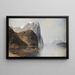 Landscape Fjord Painting - Carl Bertold — framed artwork on a wall