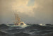 a Steamship in a Storm in the Atlantic - Carl Bille — artwork view