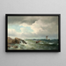 Marine landscape painting - Carl Bille — framed artwork on a wall