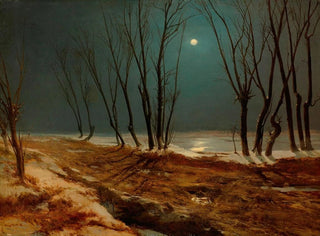 Winter Landscape by Moonlight - Carl Blechen — artwork view