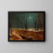 Winter Landscape by Moonlight - Carl Blechen — framed artwork on a wall