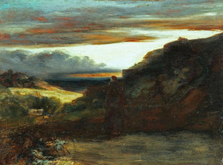 Monk on the Terrace - Carl Blechen — artwork view