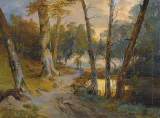 Forest with Small Pond - Carl Blechen — artwork view