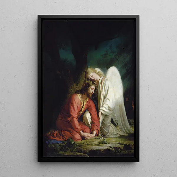 Reproduction of the painting Christ at Gethsemane - Carl Bloch