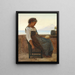 A Italian mother resting - Carl Bloch — framed artwork on a wall