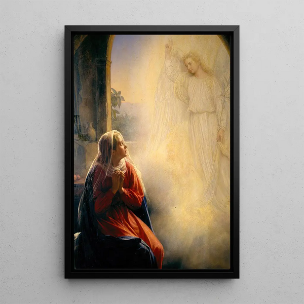 L'Annonciation - Carl Bloch — framed artwork on a wall