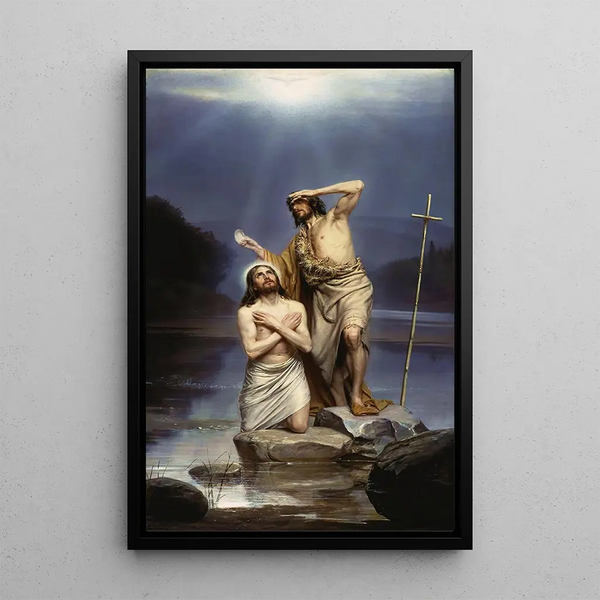 Reproduction of the painting The Baptism of Christ - Carl Bloch