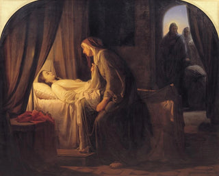 The daughter of Jairus - Carl Bloch — artwork view