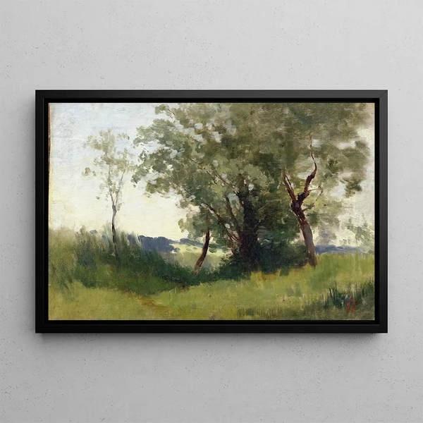 High Bog Painting - Carl Bolze — framed artwork on a wall