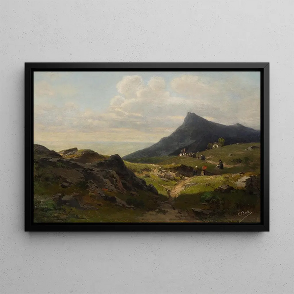 Procession - Carl Bolze — framed artwork on a wall