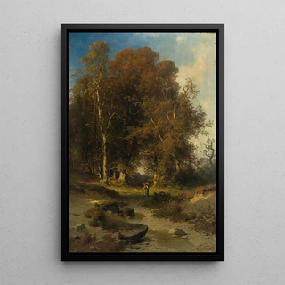 Autumn Forest Landscape - Carl Bolze — artwork view
