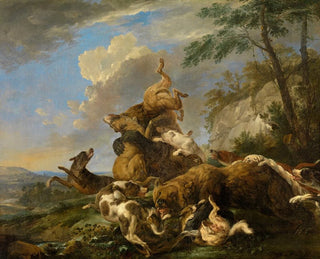 Hunting the Bear - Carl Borromäus Andreas Ruthart — artwork view