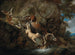 the dogs attacking a deer - Carl Borromäus Andreas Ruthart — artwork view