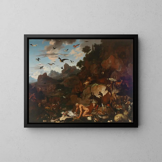 The Madness of Nebuchadnezzar - Carl Borromäus Andreas Ruthart — framed artwork on a wall