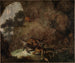 Two tigers devouring a deer - Carl Borromäus Andreas Ruthart — artwork view
