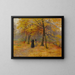 A walk in the forest in autumn - Carl Carlsen — framed artwork on a wall