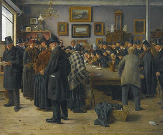 in the auction room - Carl Carlsen — artwork view