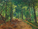 Summer Day in the Forest with Two Children on a Path - Carl Carlsen — artwork view
