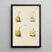 Illustration of wild trees, perennial plants, and shrubs Pl090 - Carl Christoph Oelhafen von Schöllenbach — framed artwork on a wall
