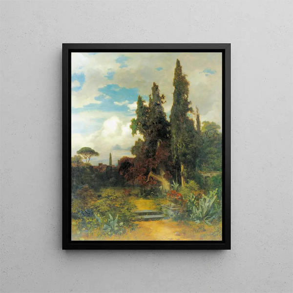 Parc du sud - Carl Eduard Onken — framed artwork on a wall