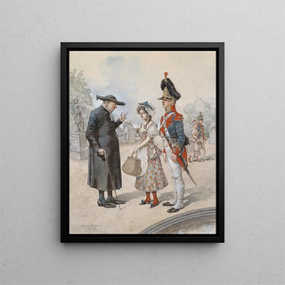 Exhortation spirituelle - Carl Fischer Kystrand — framed artwork on a wall