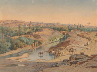 At the outskirts of Cairo - Carl Friedrich Heinrich Werner — artwork view