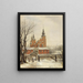 Rosenborg Painting in Winter - Carl Frederik Aagaard — framed artwork on a wall