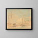 Seaside near Kronborg - Carl Frederik Sørensen — framed artwork on a wall