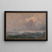 Stormy Sea - Carl Frederik Sørensen — framed artwork on a wall