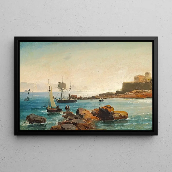 Partie de Guernesey - Carl Frederik Sørensen — framed artwork on a wall