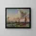 Marine Painting - Carl Frederik Sørensen — framed artwork on a wall