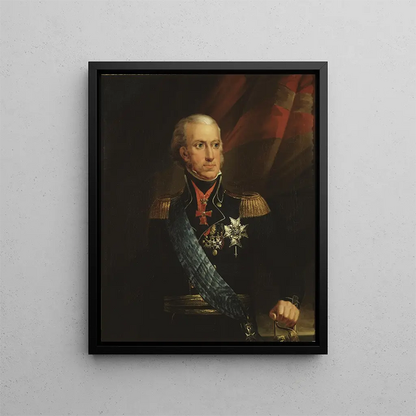 Charles XIII 1748-1818 King of Sweden and Norway - Carl Frederik von Breda — framed artwork on a wall
