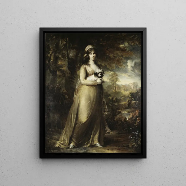 Teresa Vandoni, Italian singer at the Royal Opera of Stockholm - Carl Frederik von Breda — framed artwork on a wall