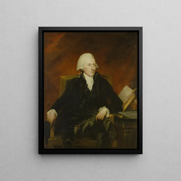 The English doctor William Withering - Carl Frederik von Breda — framed artwork on a wall