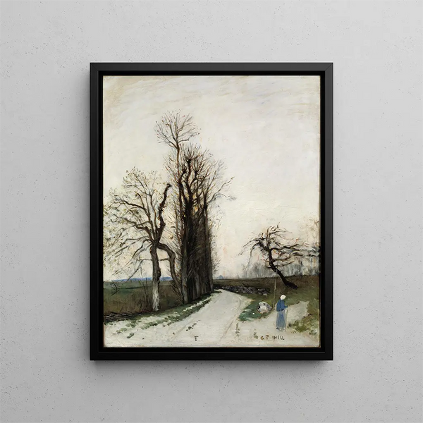 Autumn Painting - Carl Fredrik Hill — framed artwork on a wall