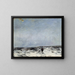 Landes with a car - Carl Fredrik Hill — framed artwork on a wall