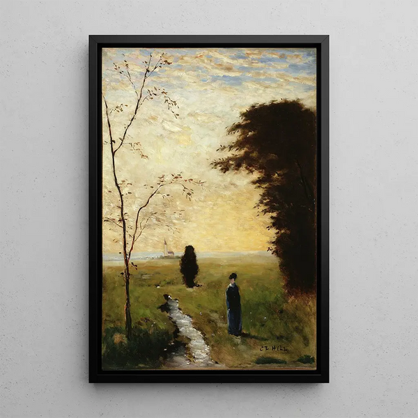 Sister Anna - Carl Fredrik Hill — framed artwork on a wall