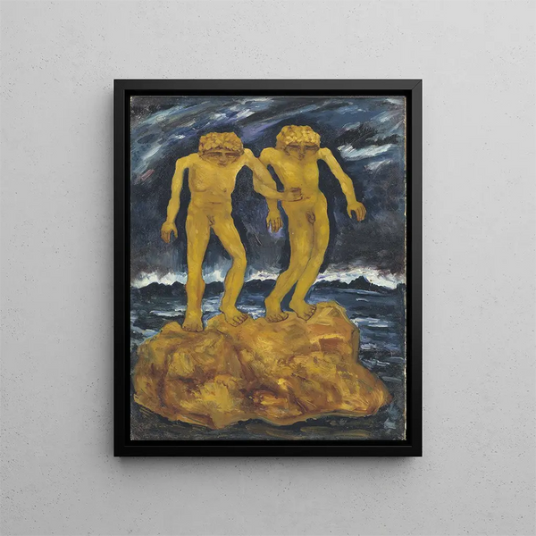 Les derniers êtres humains - Carl Fredrik Hill — framed artwork on a wall