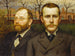 Double portrait painting of Heinrich Pallmann and Heinrich Weizsäcker - Carl Freiherr von Pidoll zu Quintenbach — artwork view