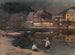 River Scene Painting - Carl Freiherr von Pidoll zu Quintenbach — artwork view