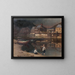 River Scene Painting - Carl Freiherr von Pidoll zu Quintenbach — framed artwork on a wall