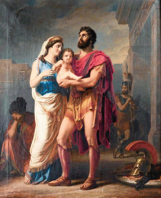 Les adieux d'Hector à Andromaque et Astyanax - Carl Friedrich Deckler — artwork view